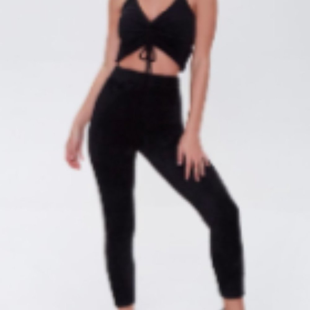 Forever 21 Fuzzy Tank Top & Leggings Set - Size Small